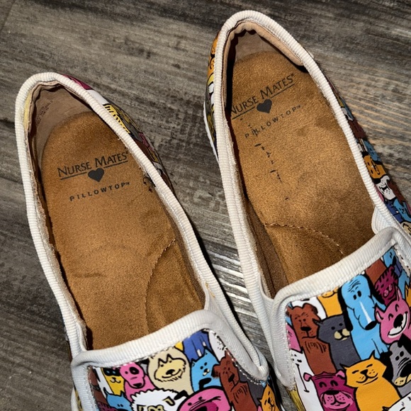 Nurse Mates ADELA Dog Cat Animal Slip Resistant Loafers sz 9.5 - Picture 5 of 9